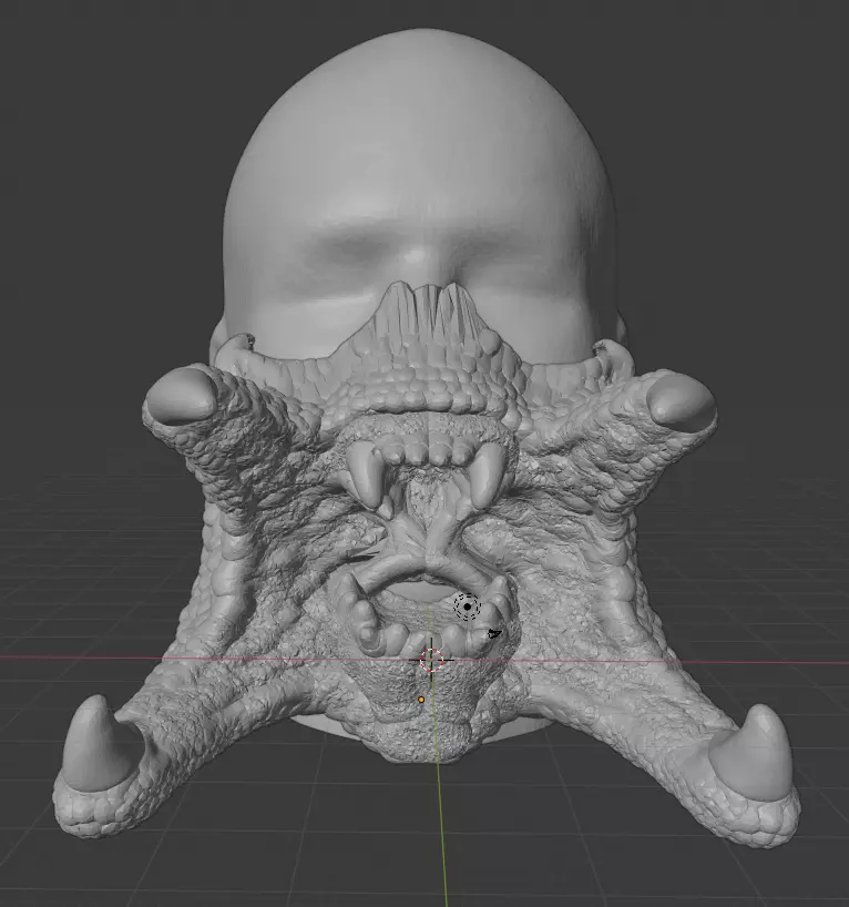 PREDATOR HALF MASK 3D print model_0