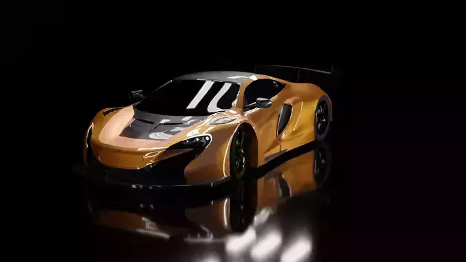 McLaren 650s GT3 2015 3D model 3D model