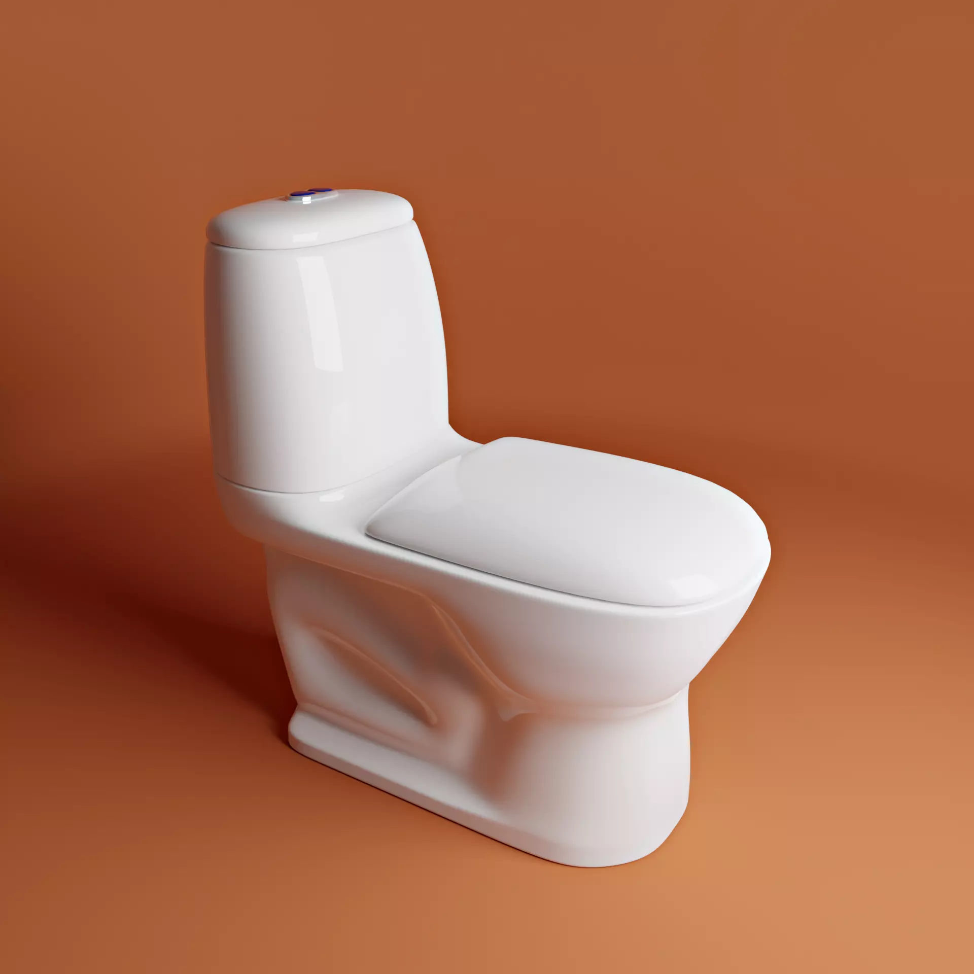 3D Toilet 3D Model 3D model_0