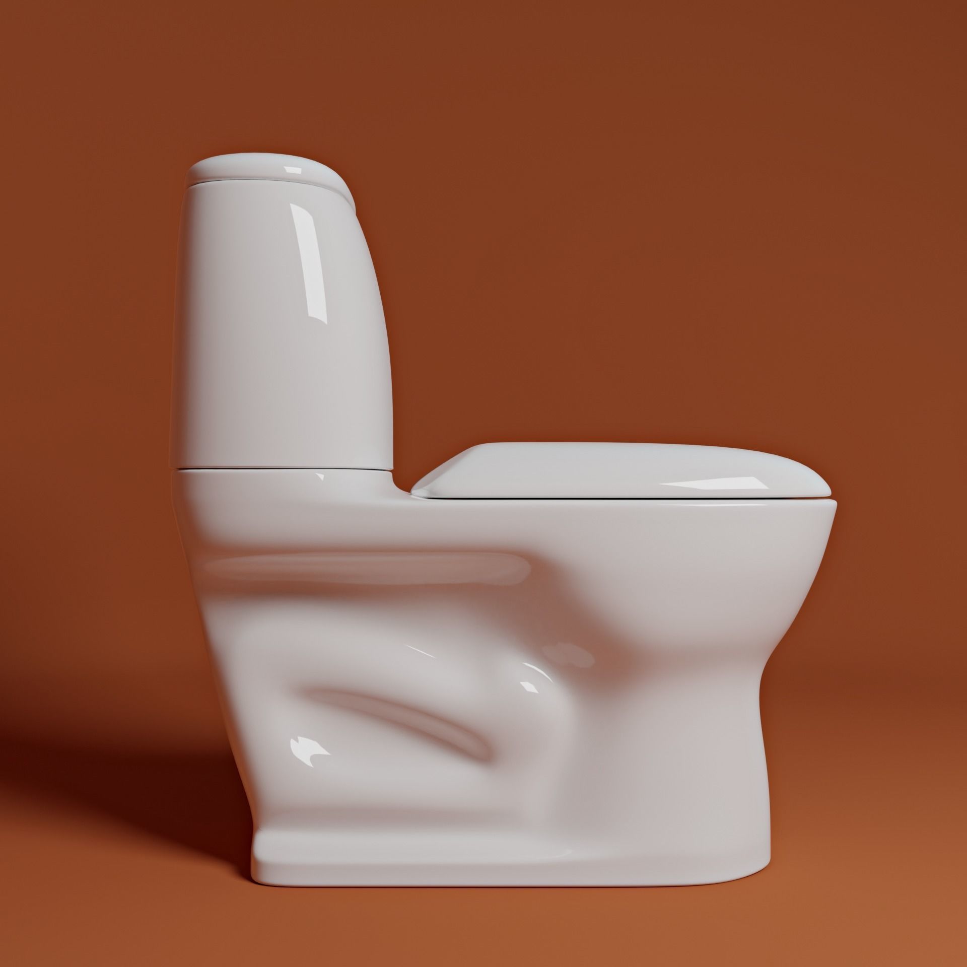 3D Toilet 3D Model 3D model_2