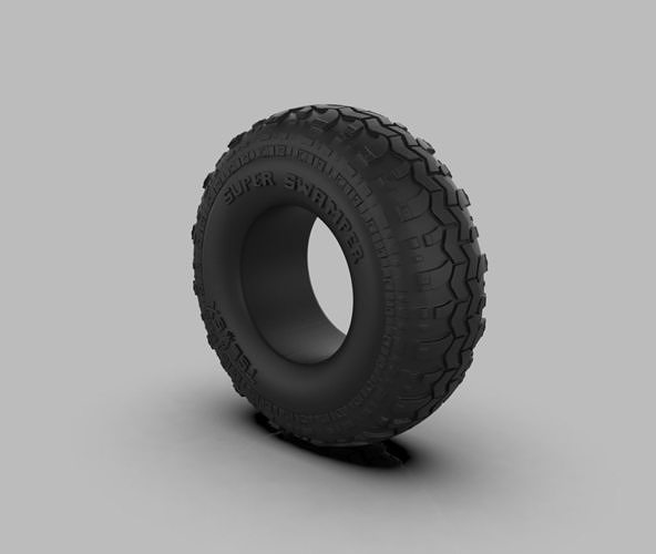 Super Swamper TSL SX Bias rc tire 3D print model