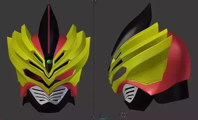 Kamen Rider Odin 3D print cosplay Helmet 