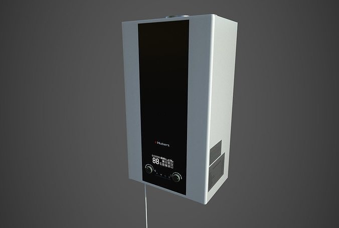 Gas water heater 3D model