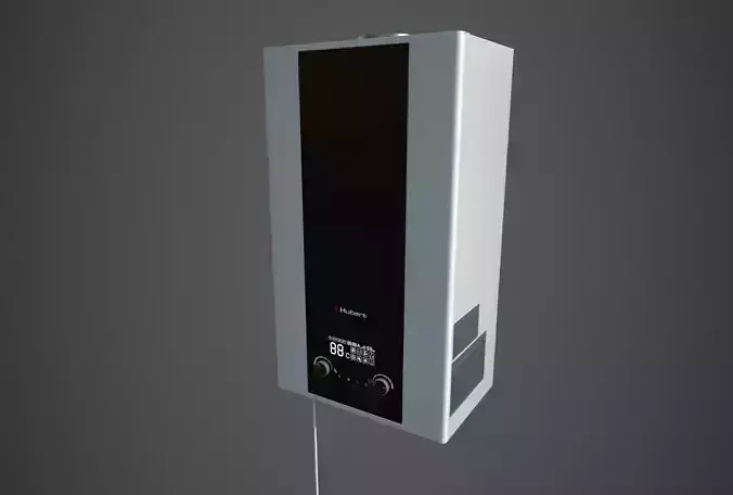 Gas water heater 3D model