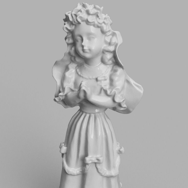 Angel girl 3d printing 3D print model_3