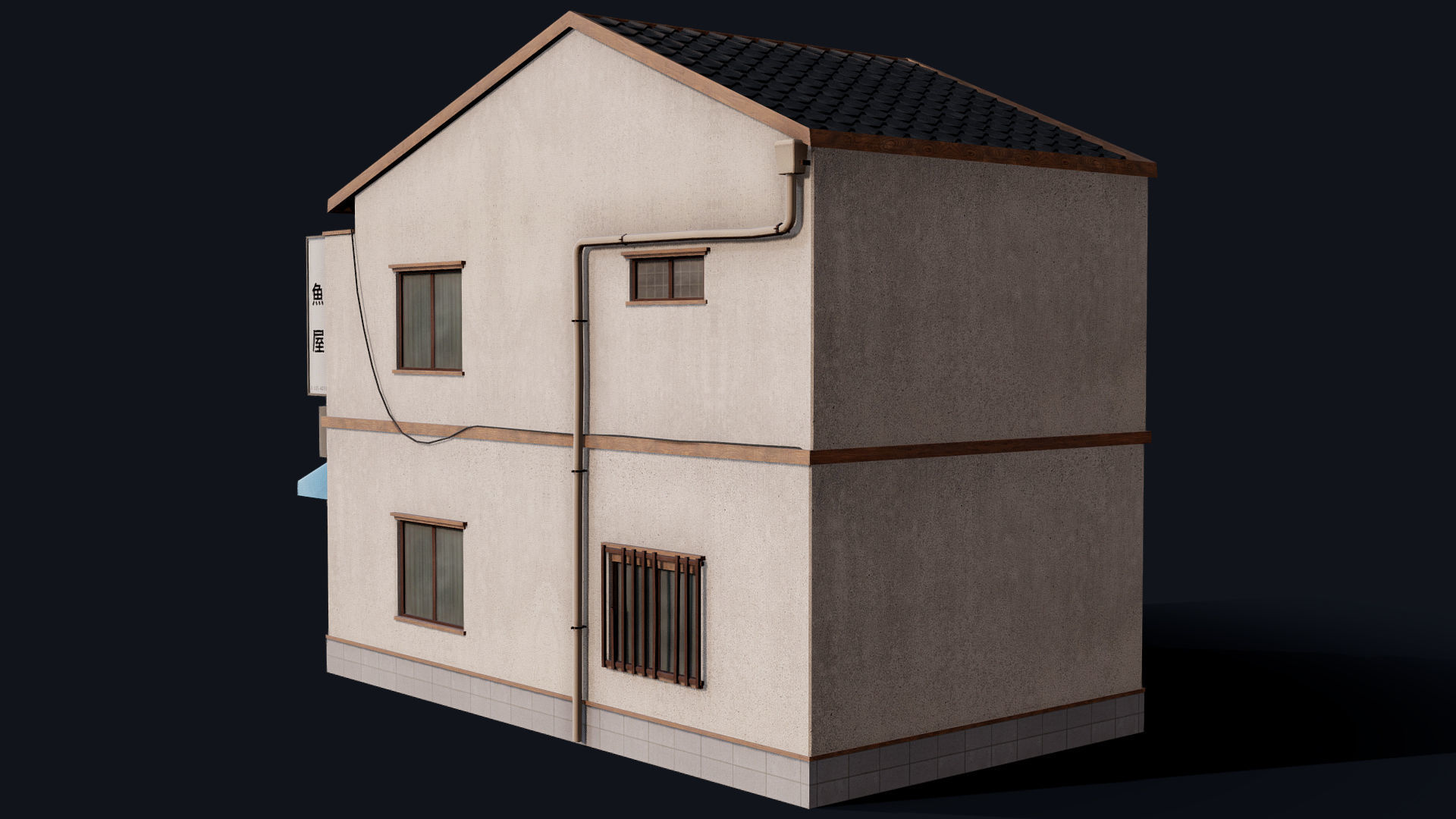 Tokyo Fishmonger Low-poly 3D model_13