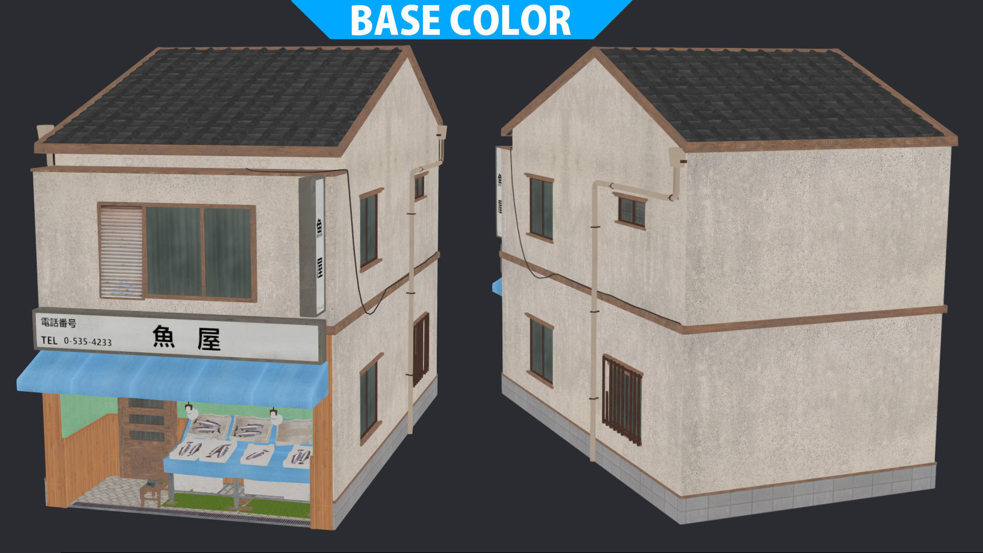 Tokyo Fishmonger Low-poly 3D model_18