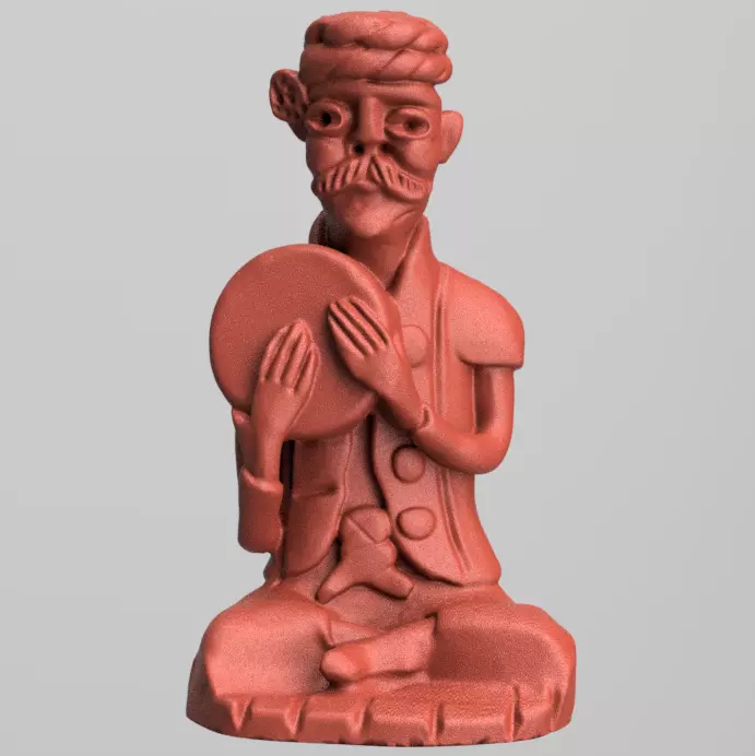 statue de bois ancienne 3d printing  3D print model_0
