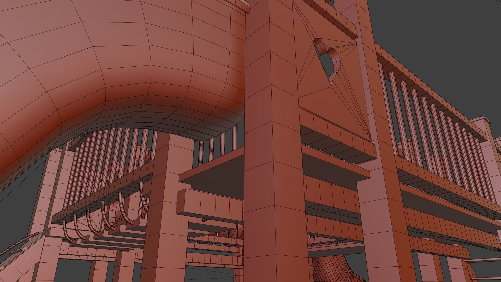 Child playground lowpoly Low-poly 3D model_15