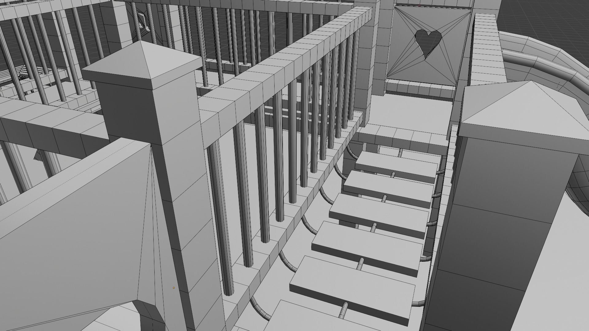 Child playground lowpoly Low-poly 3D model_12