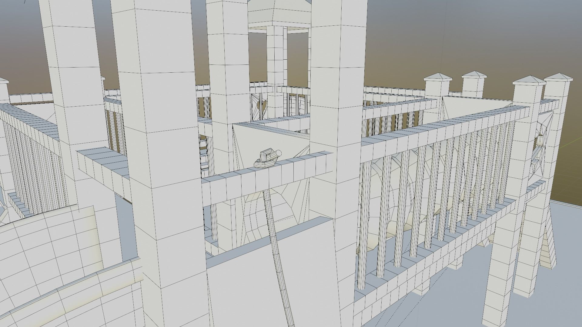 Child playground lowpoly Low-poly 3D model_13