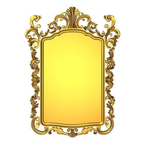 carved frame 3D model