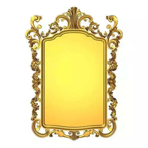 carved frame 3D model