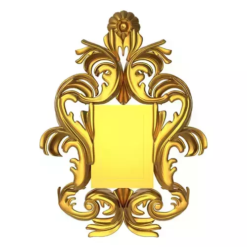 carved frame 3D model