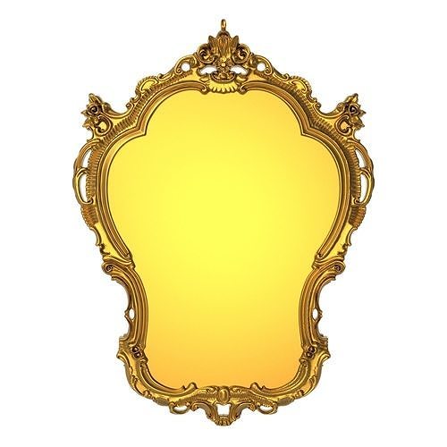 carved frame 3D model
