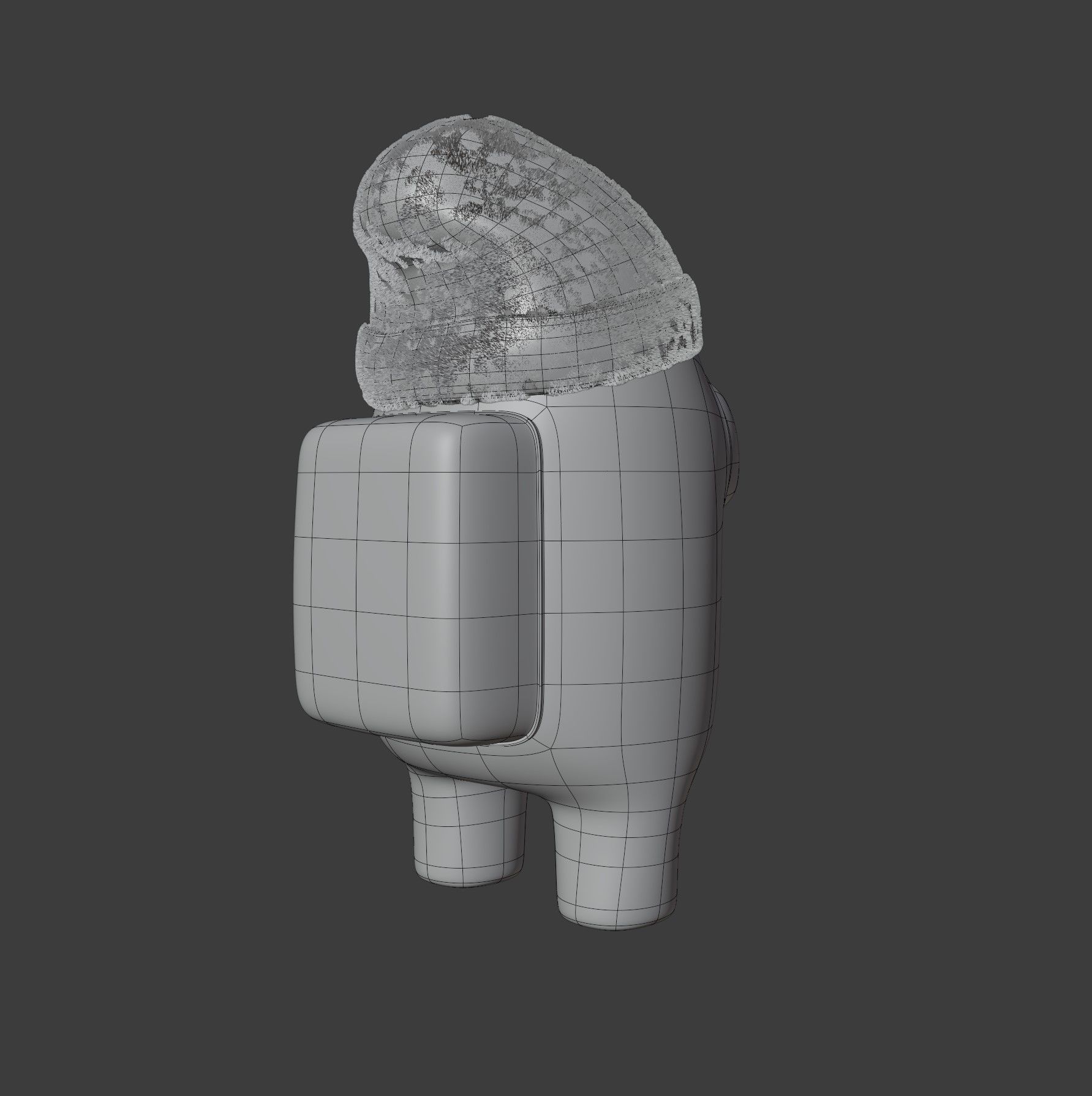 Among Us Beanie Character 3D model_14
