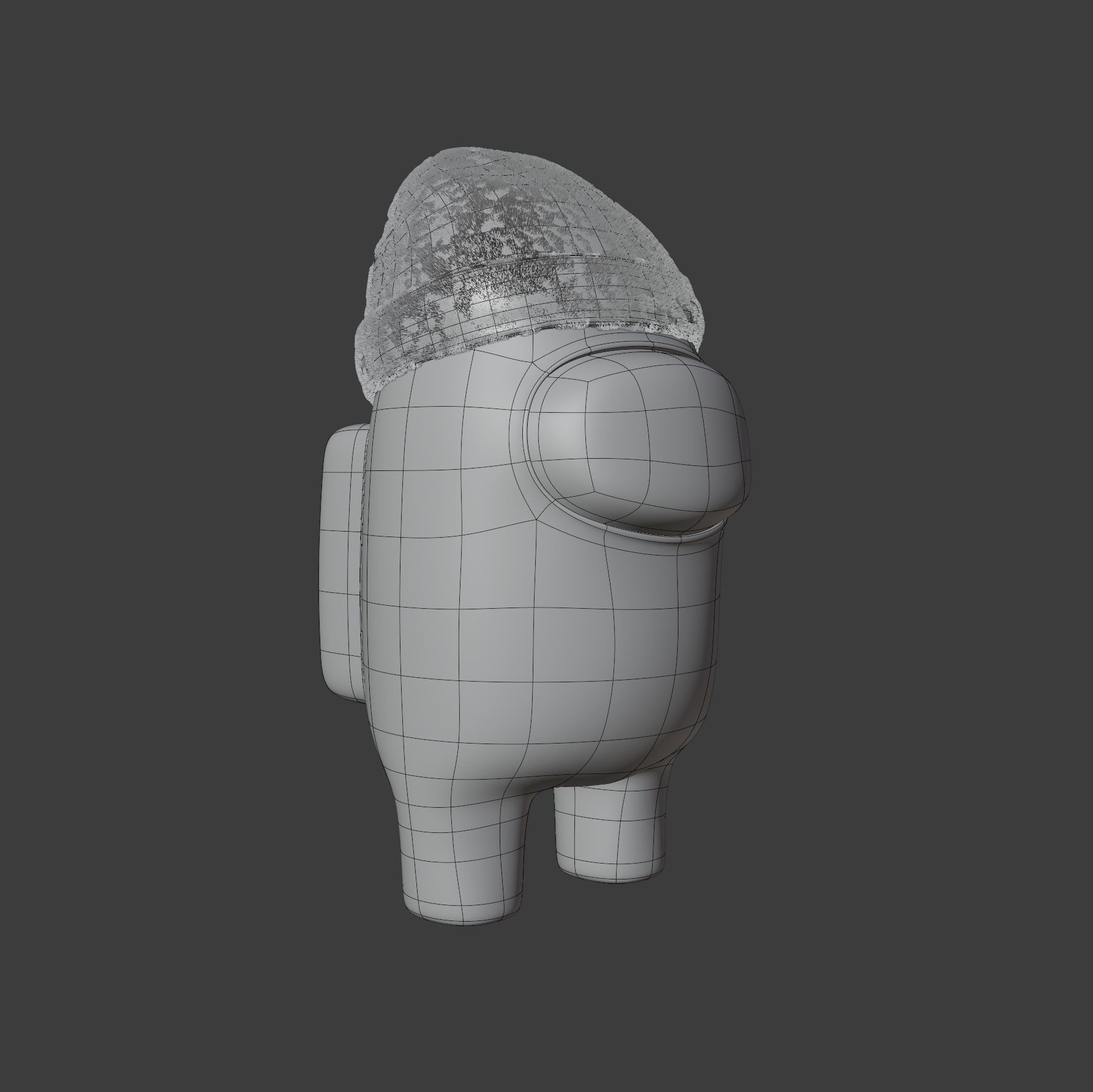 Among Us Beanie Character 3D model_16