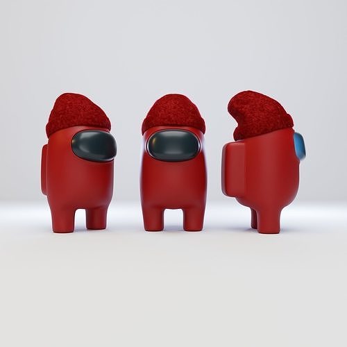 Among Us Beanie Character 3D model