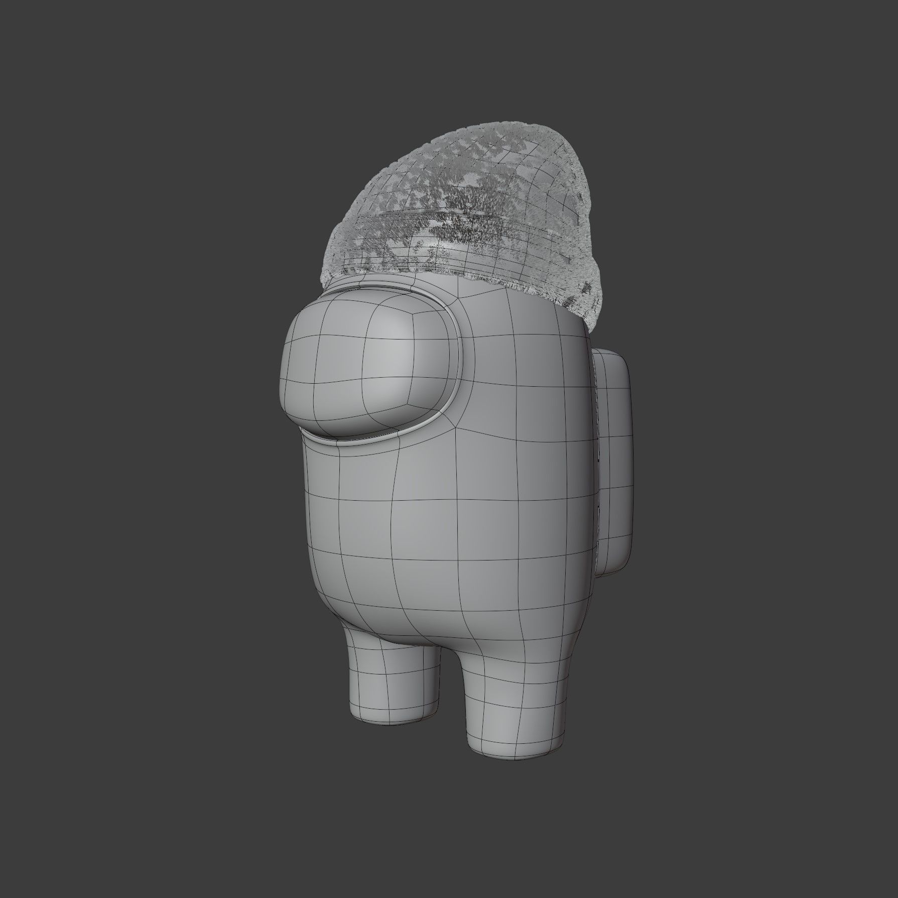 Among Us Beanie Character 3D model_10
