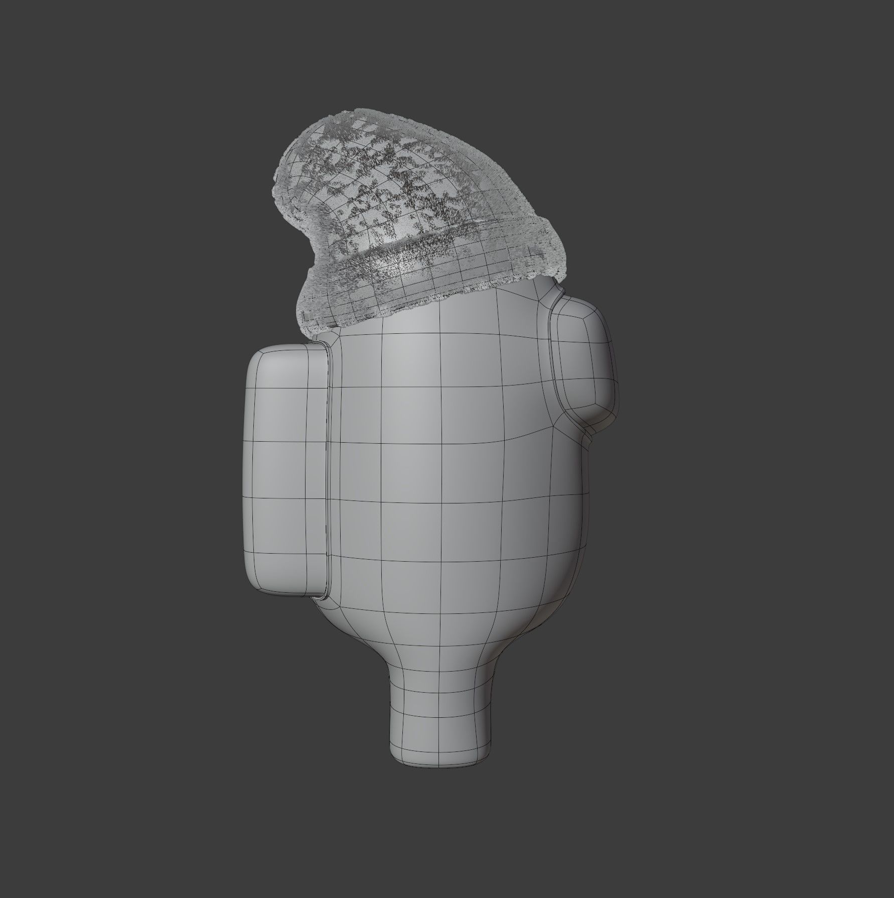 Among Us Beanie Character 3D model_15