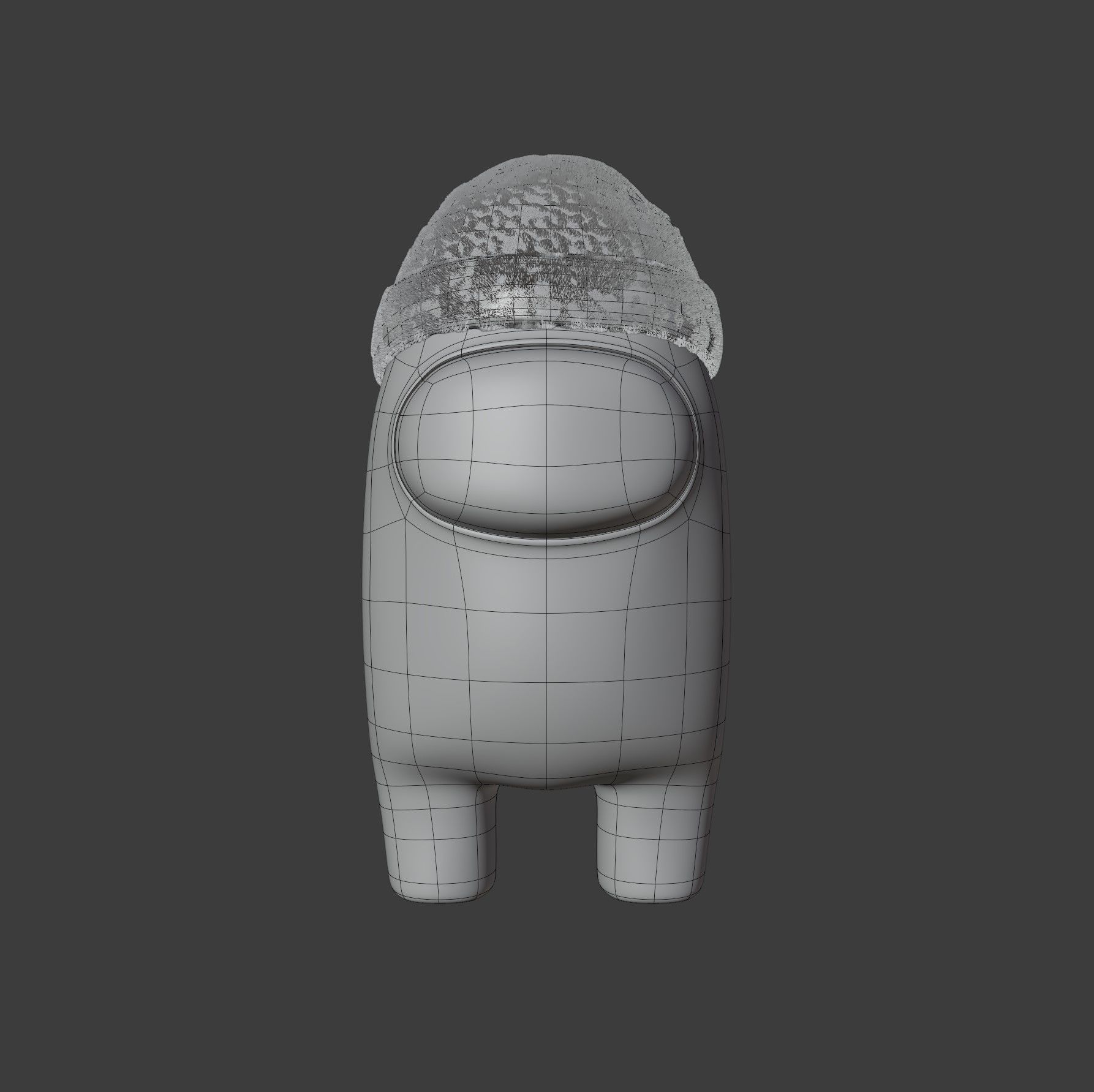 Among Us Beanie Character 3D model_9