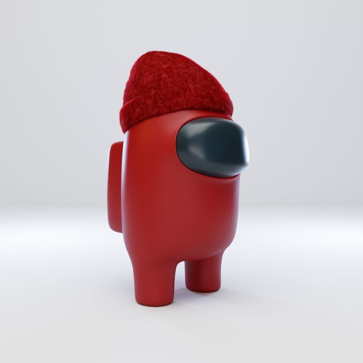 Among Us Beanie Character 3D model_8
