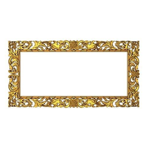 carved frame 3D model