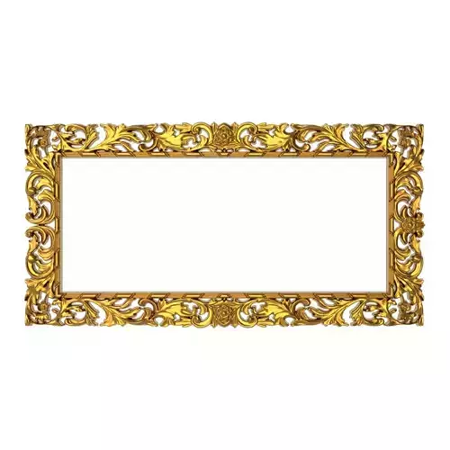 carved frame 3D model