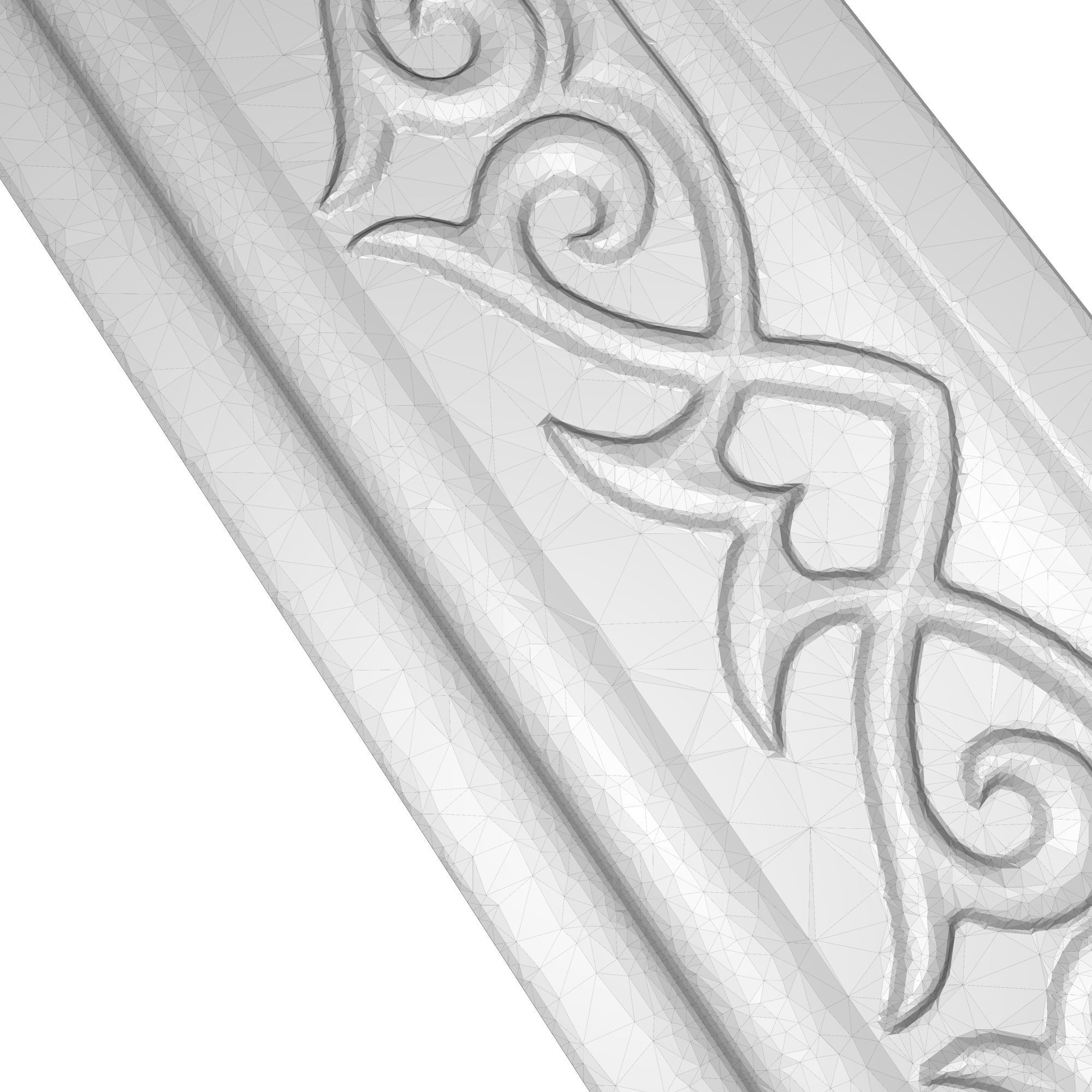 carved frame 3D model_5