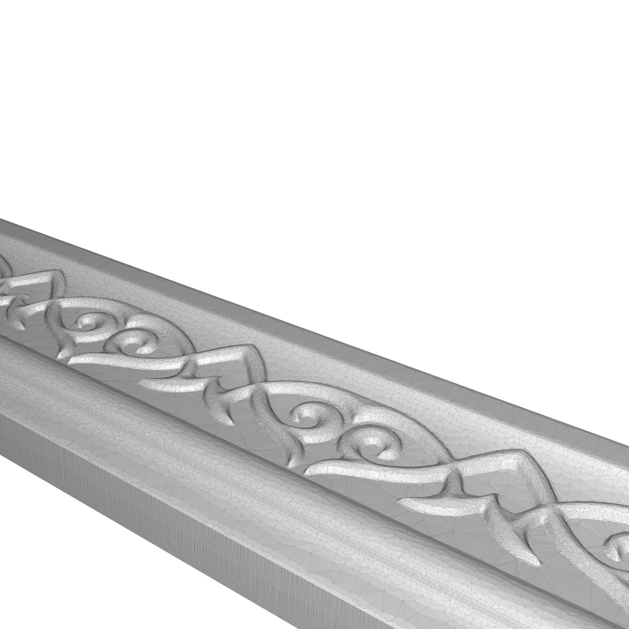 carved frame 3D model_6