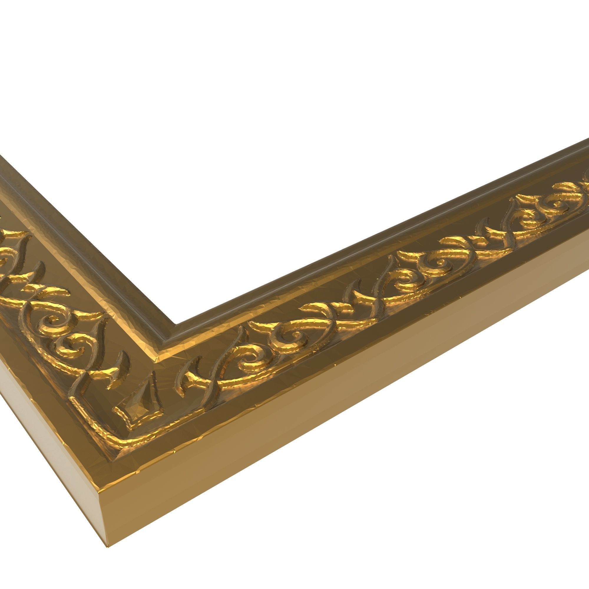 carved frame 3D model_2