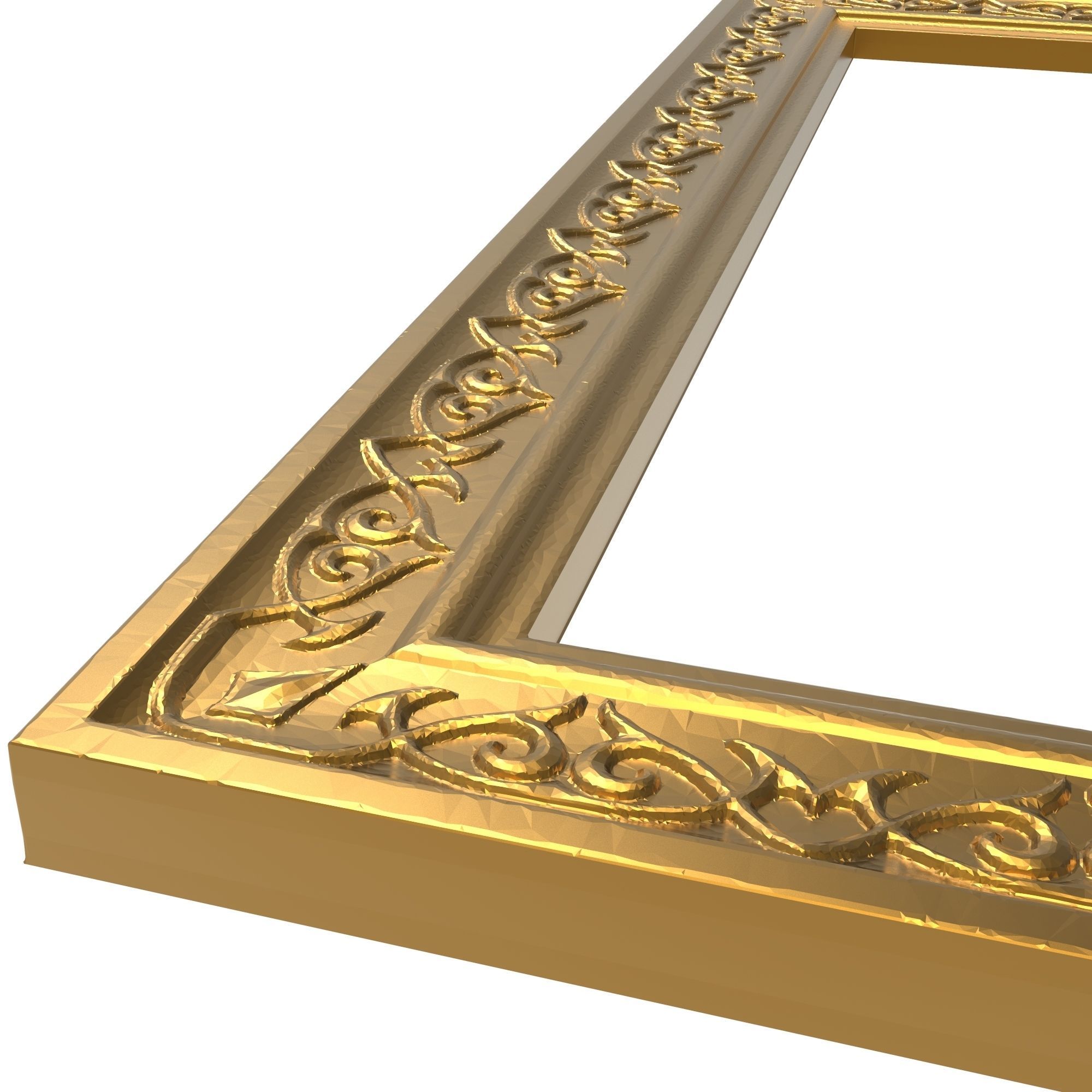 carved frame 3D model_3