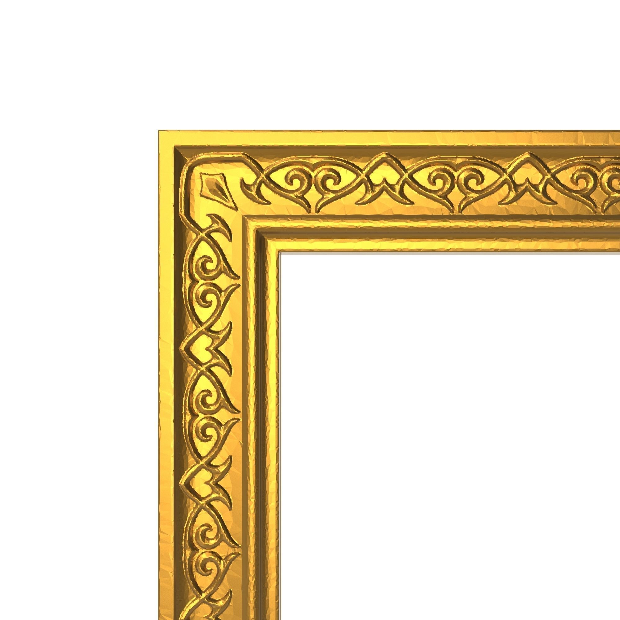 carved frame 3D model_1