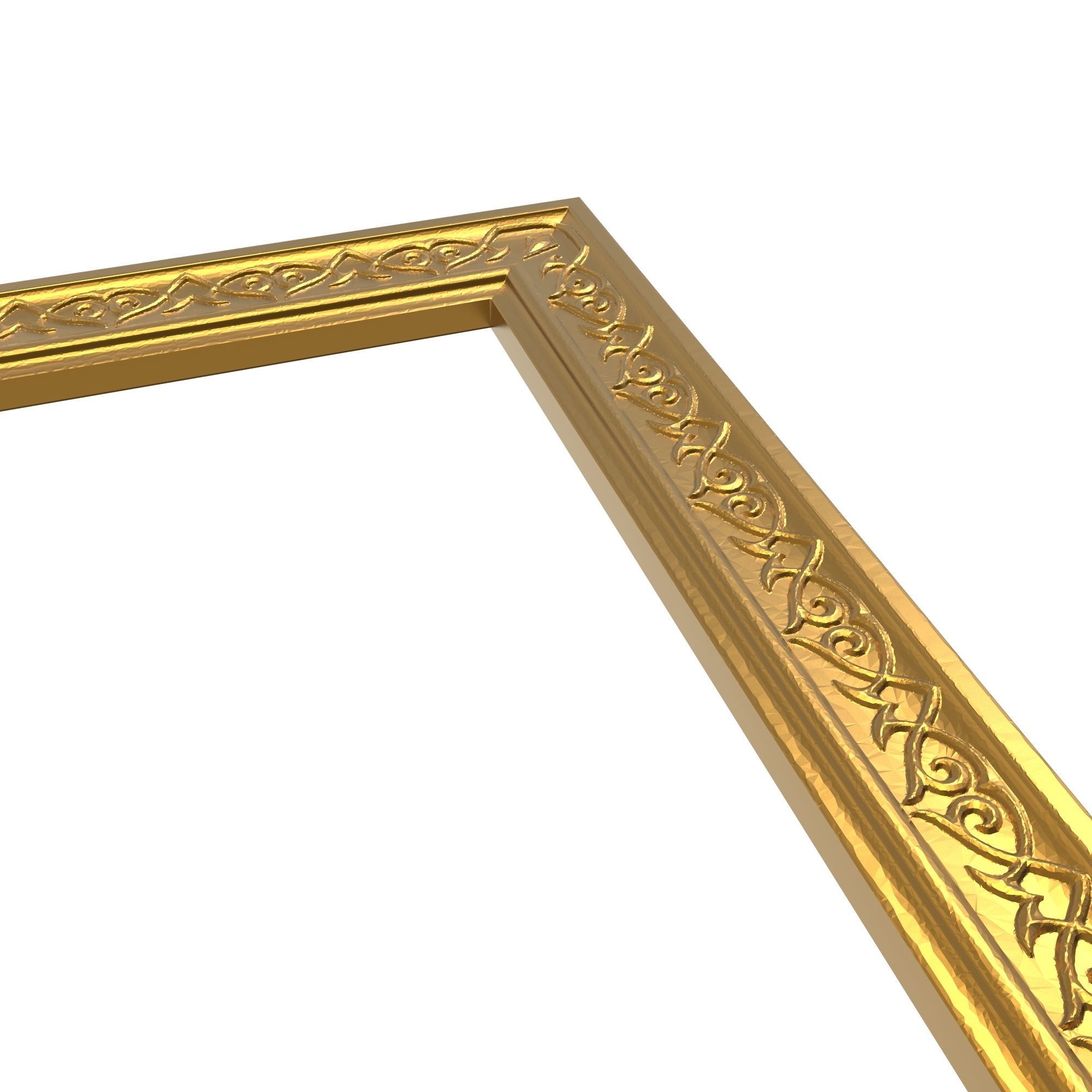 carved frame 3D model_4