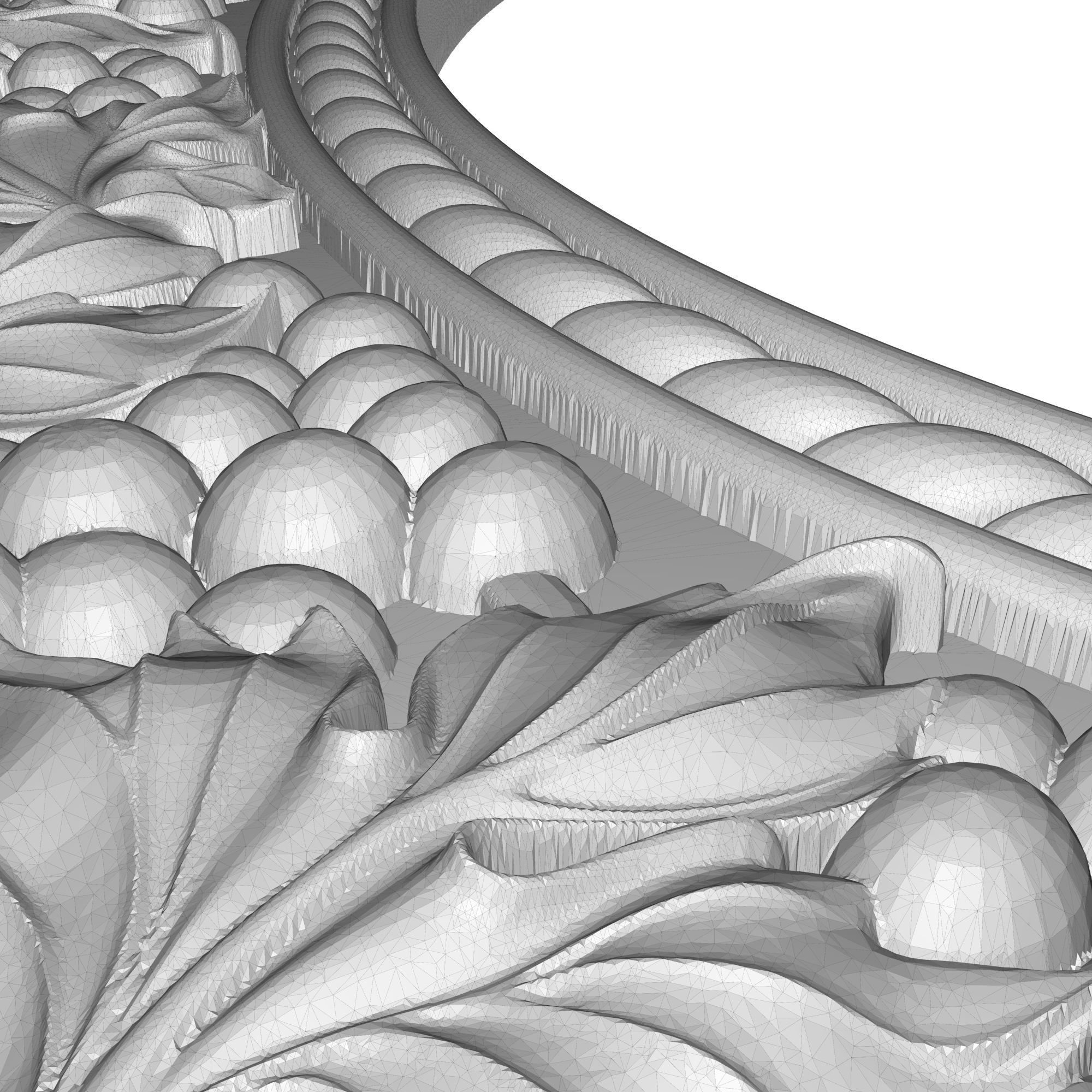 carved frame 3D model_6