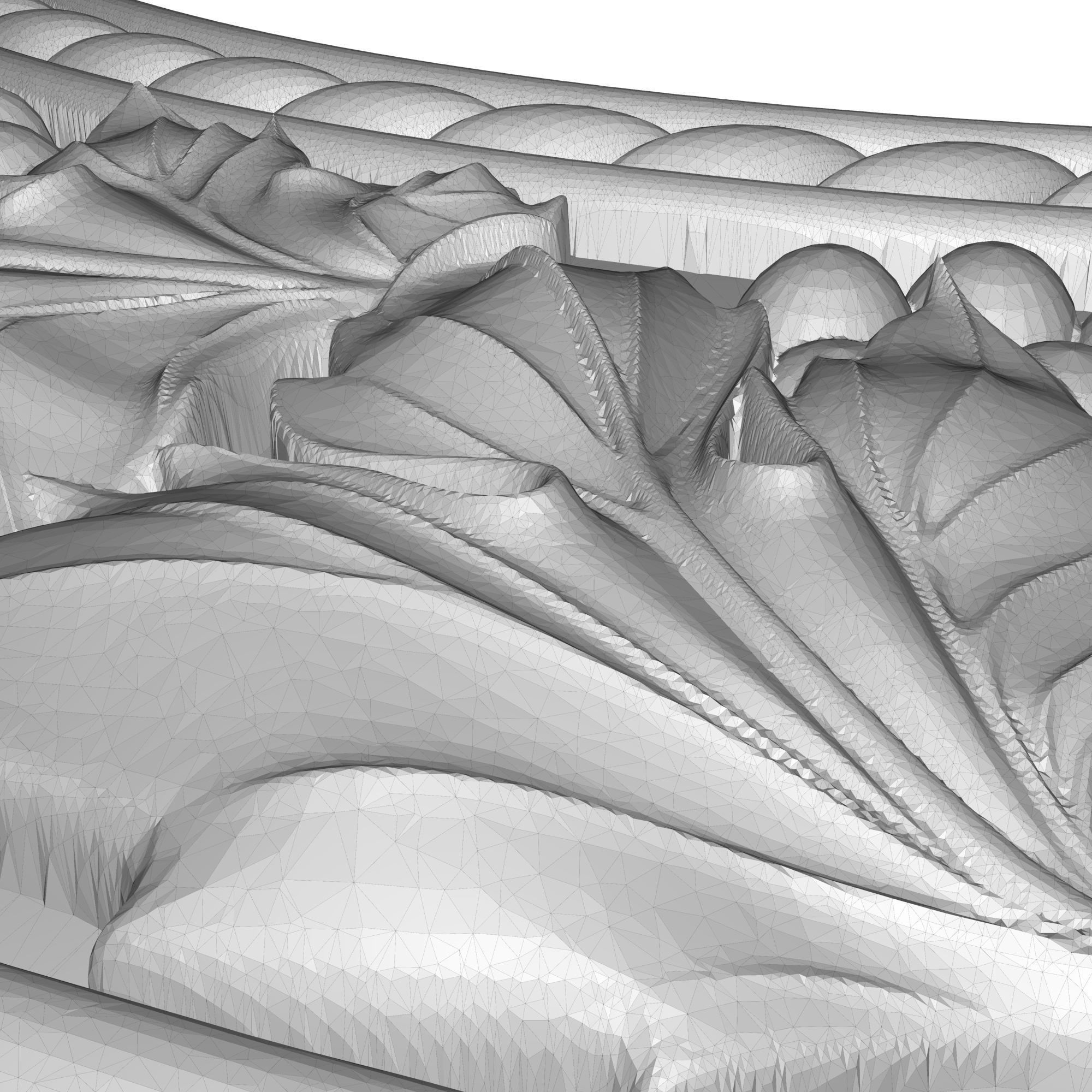 carved frame 3D model_5