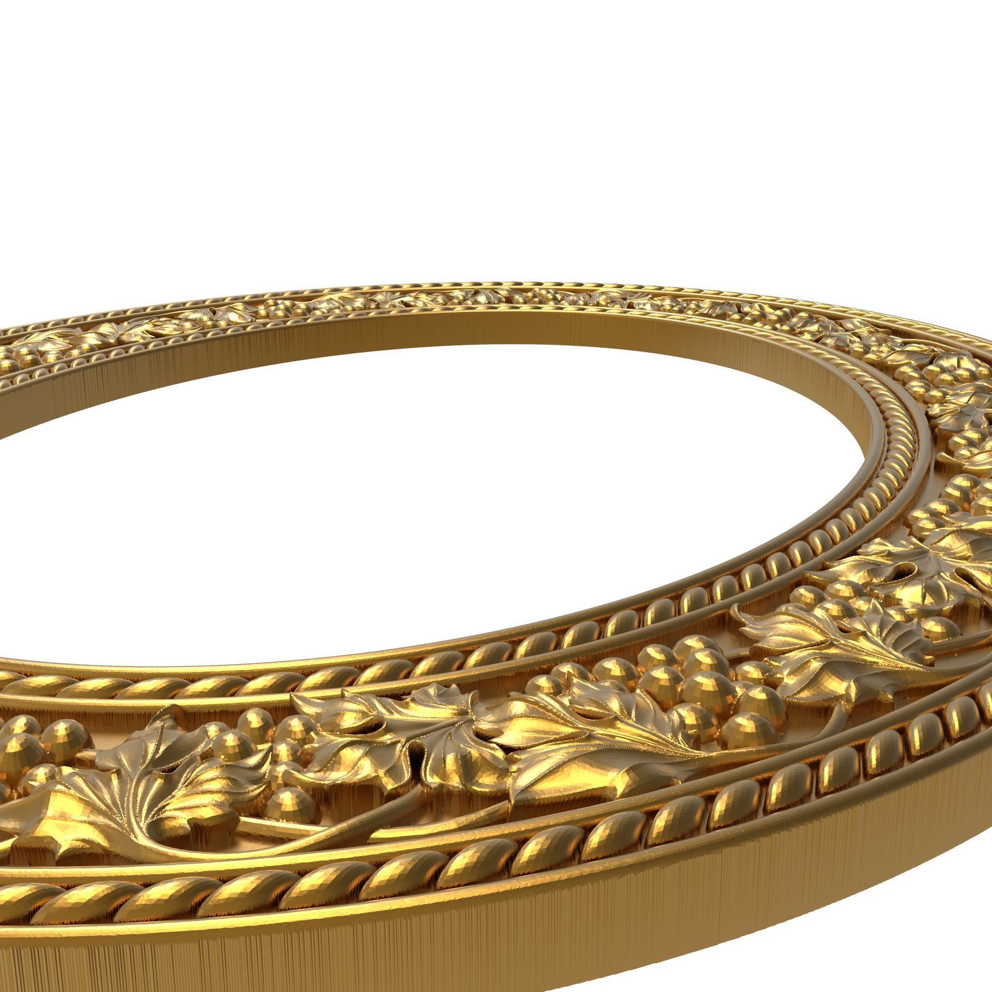 carved frame 3D model_3