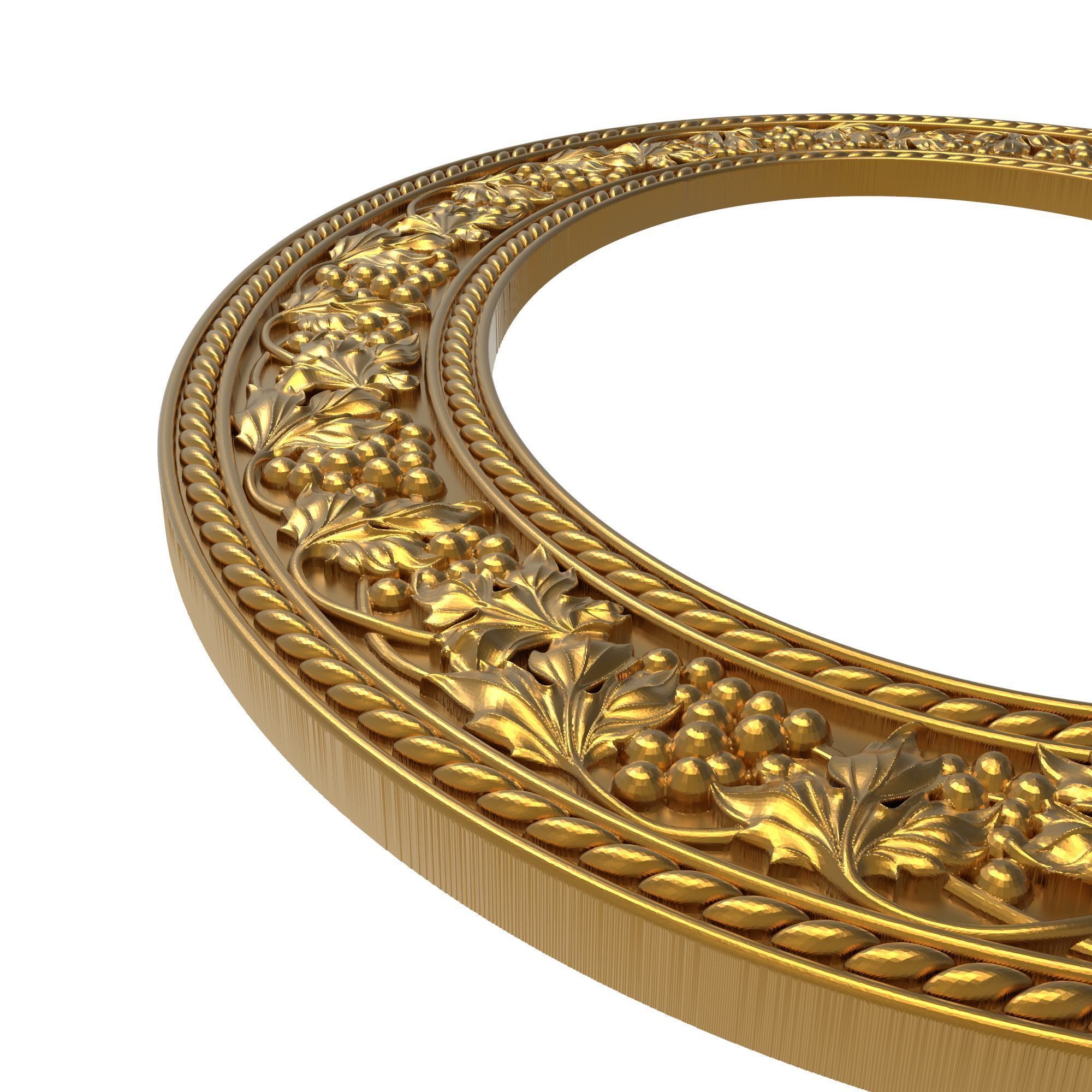 carved frame 3D model_2