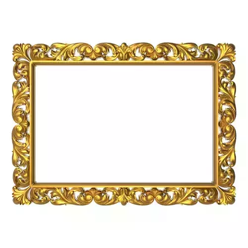 carved frame 3D model