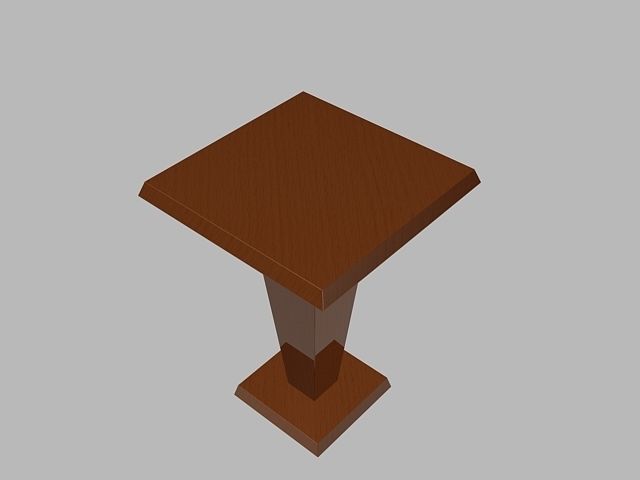 Small Side Table 3D model_3
