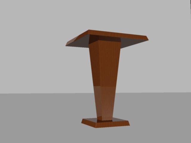 Small Side Table 3D model_4