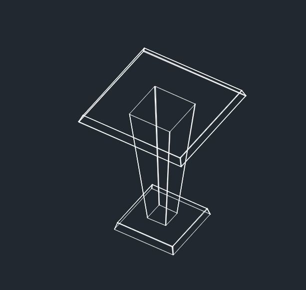 Small Side Table 3D model_2