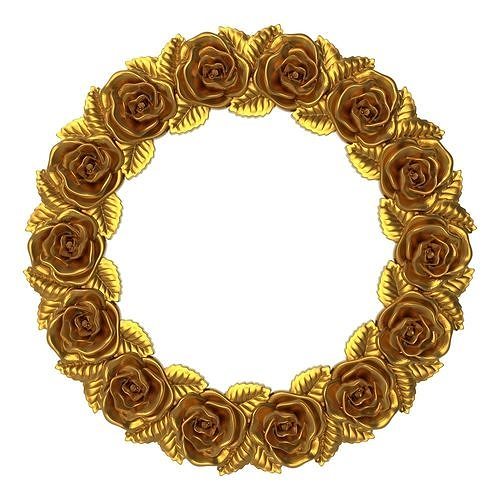 carved frame 3D model