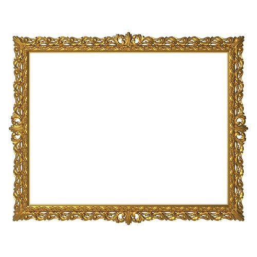 carved frame 3D model