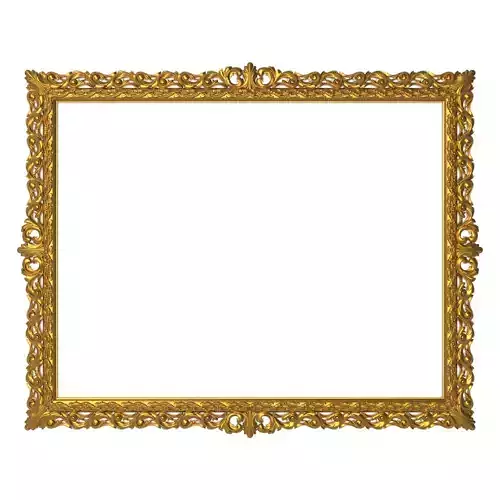 carved frame 3D model