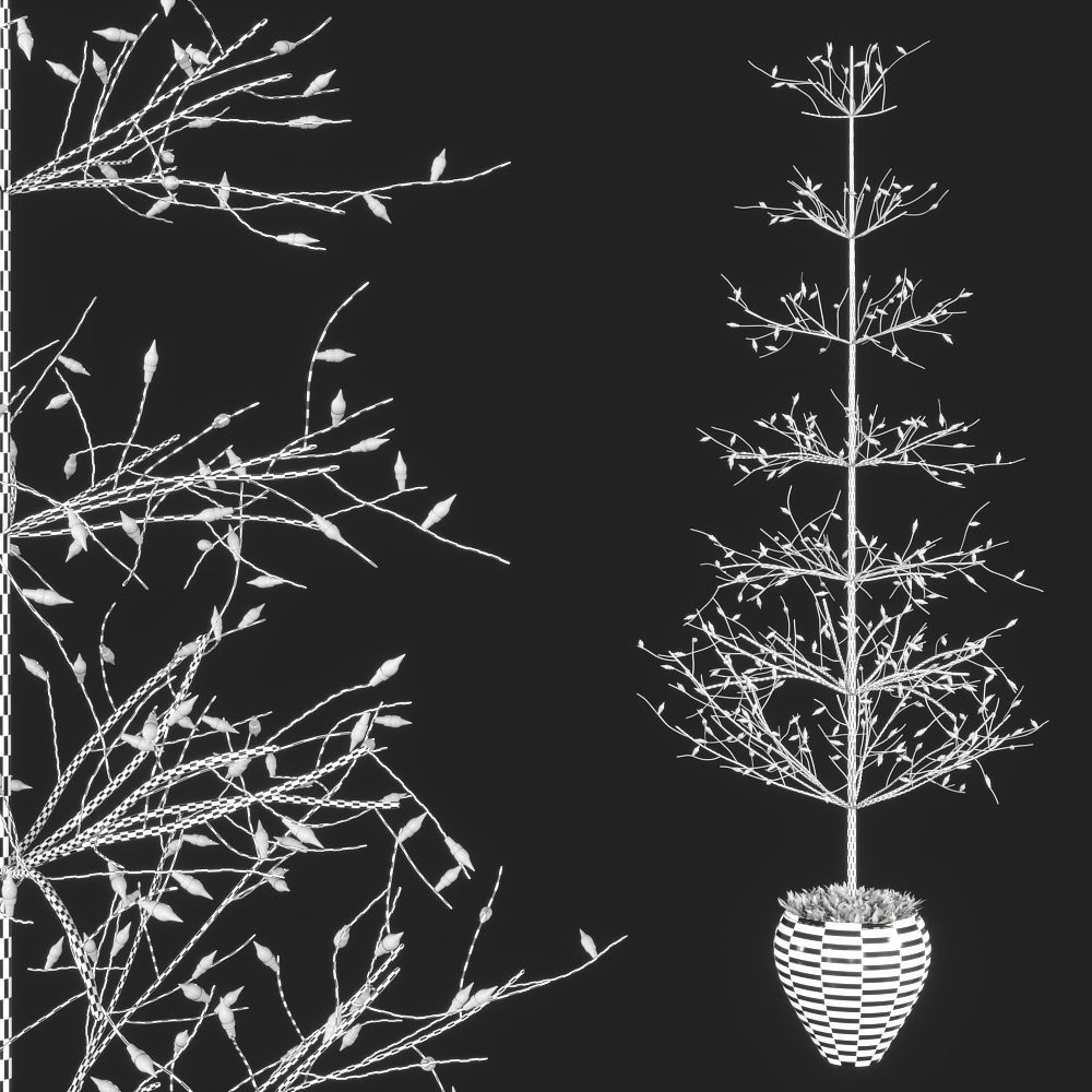 Restoration Hardware christmas decorative set 3D model_2