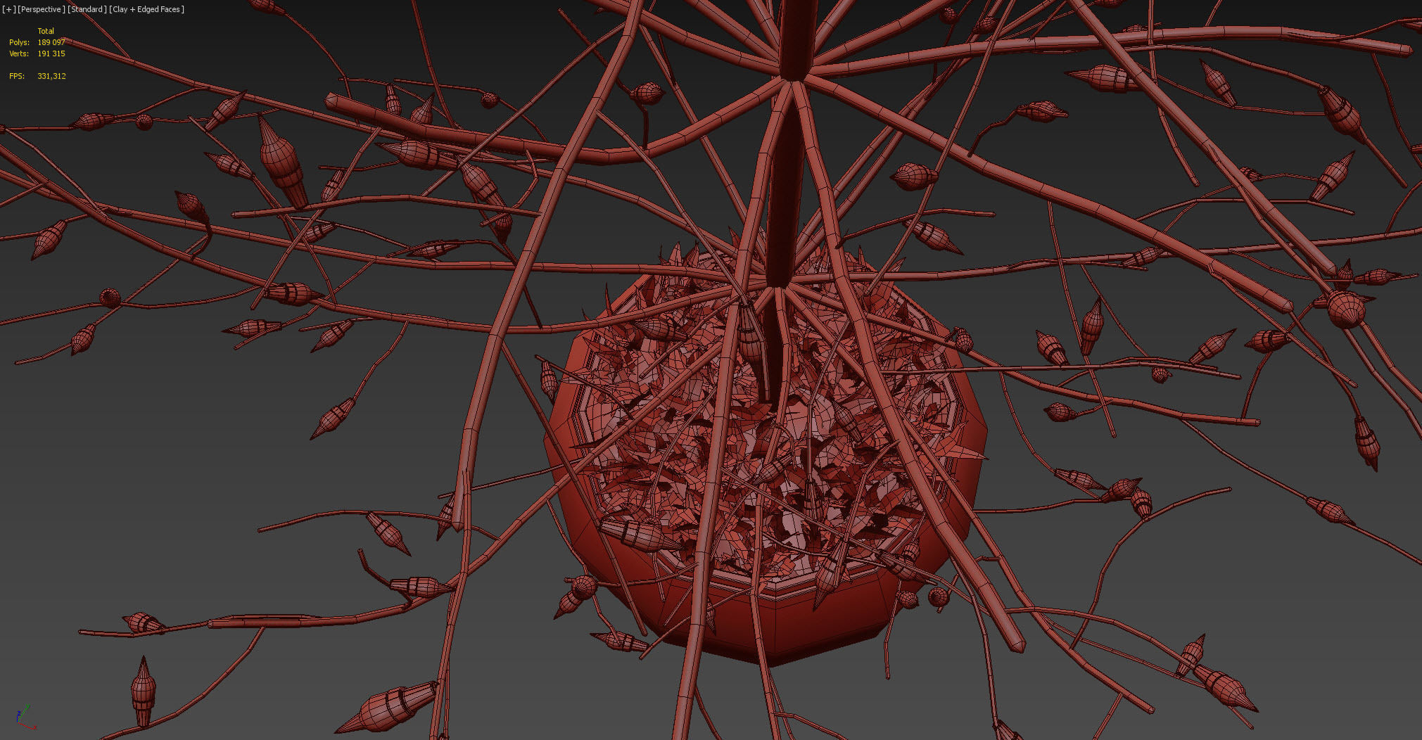 Restoration Hardware christmas decorative set 3D model_8