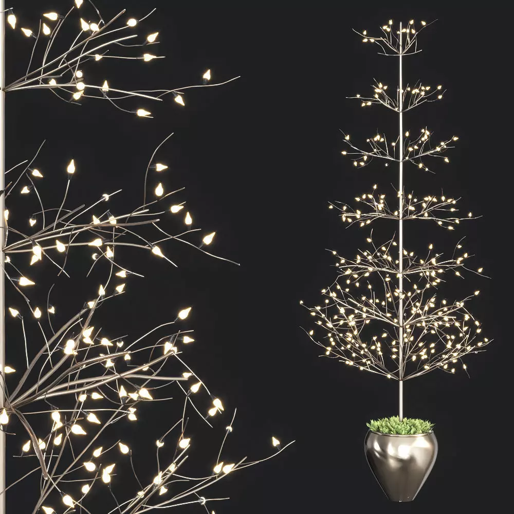 Restoration Hardware christmas decorative set 3D model_0