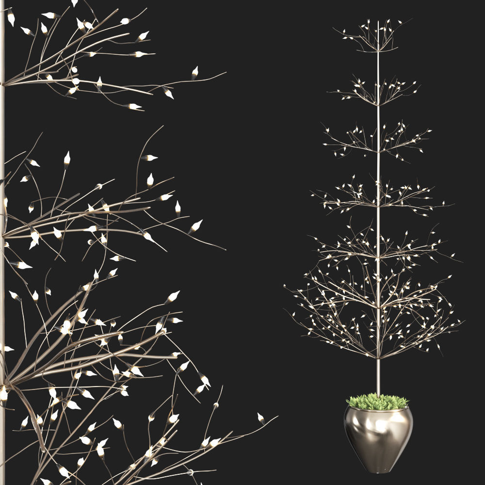 Restoration Hardware christmas decorative set 3D model_1