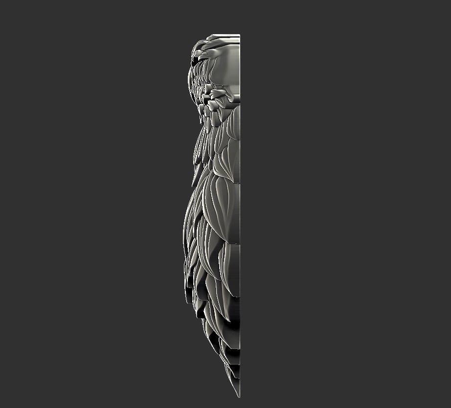 eagle head 3D print model_6